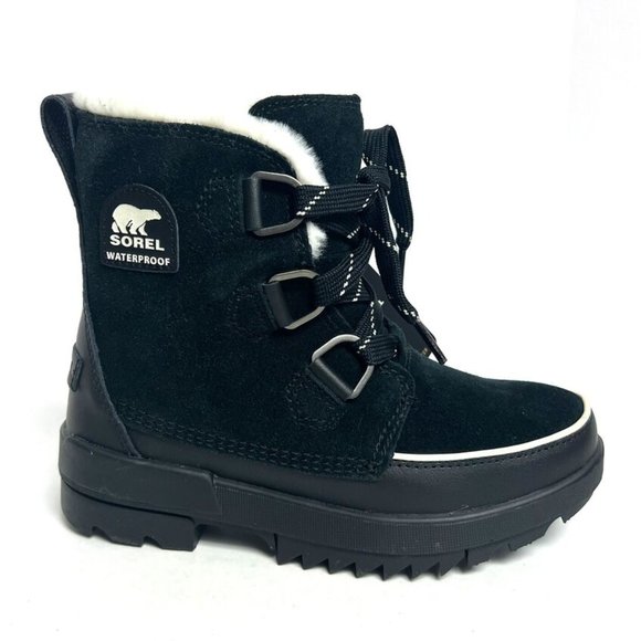 Sorel Black and White Winter Boots - Picture 1 of 6